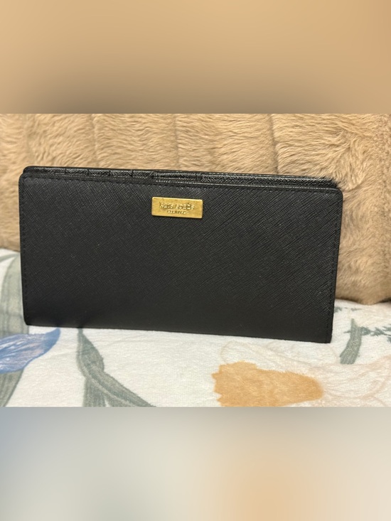 kate spade Handbags - ♠️ Kate Spade Black Saffiano Leather Stacy Slim Bifold Wallet ♠️